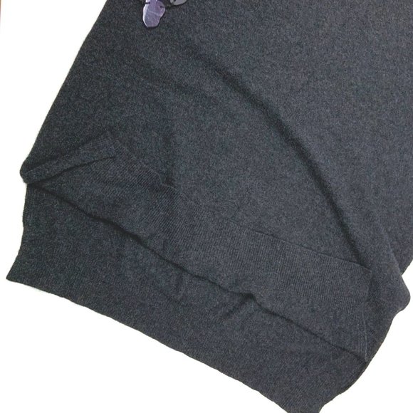 JAMES PERSE 100% Cashmere Oversized Polo Sweater Dress Gray Sz XS (0) - Picture 15 of 16